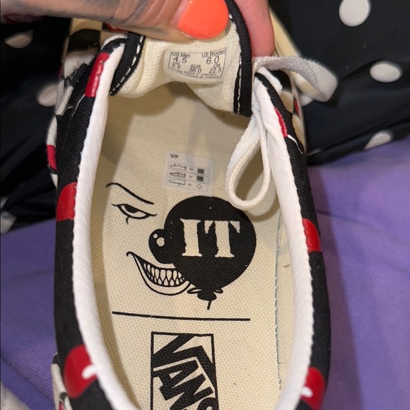 Vans House of Terror x Era 'IT' Pennywise Horror Slip-On Women’s Sz.6 - Picture 10 of 16
